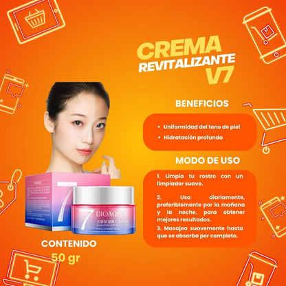 CREMA REVITALIZANTE V7 / ACLARADOR MAGICO VEGANA -