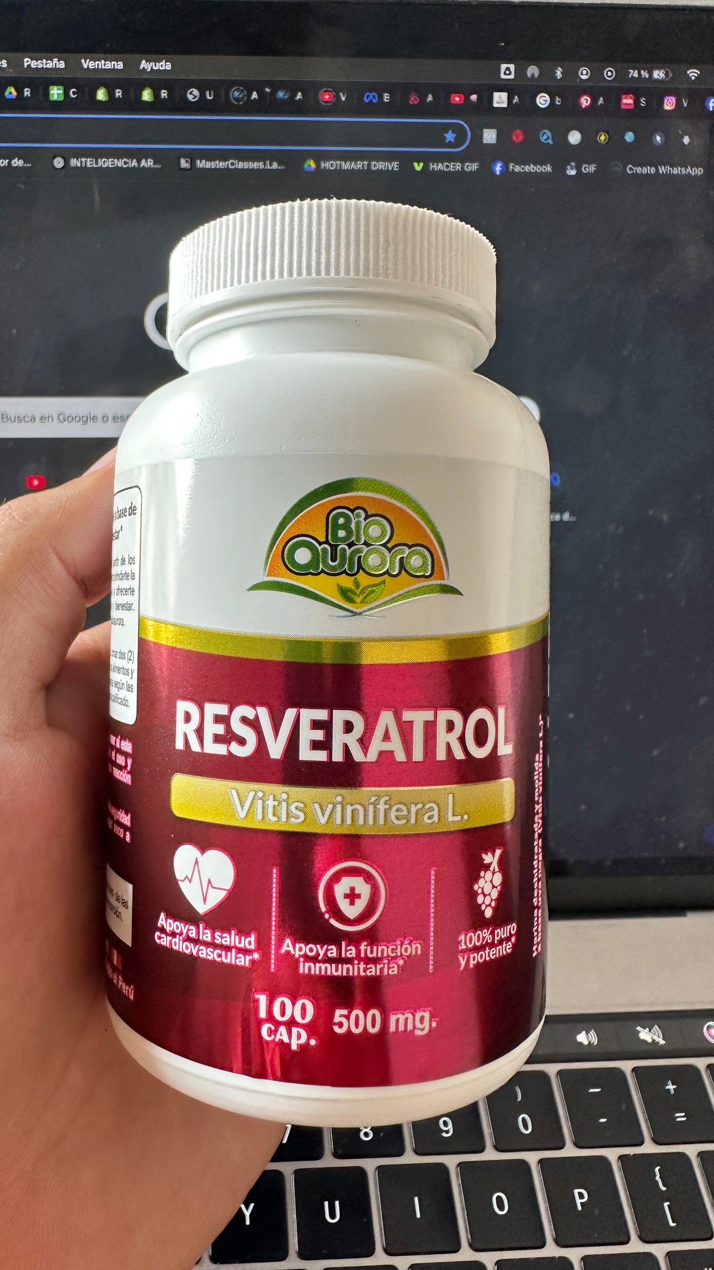 Resveratrol 100 Capsulas