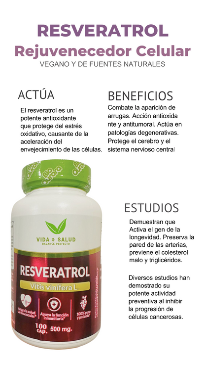 Resveratrol 100 Capsulas